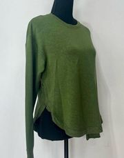 JoyLab Crew Neck Active Sweatshirt Thumbholes Size XS Women’s Green