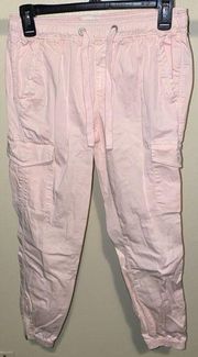 NWOT Sanctuary Standard Surplus Crop Leg Cargo Pants Pink size XS