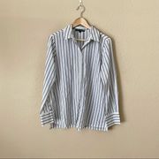 Zac + Rachel Button Down Blouse Shirt Size Medium