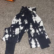 Free People Navy Blue Tie Dye Joggers