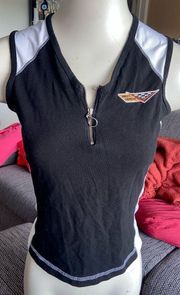 Harley-Davidson Slvlss Black/white Top, Sz S