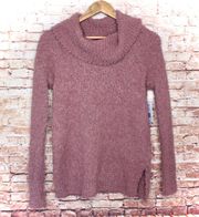 | Pink/Mauve Popo Cowlneck Pullover Sweater