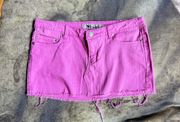 Wet Seal Hot Pink Mega Mini Skirt