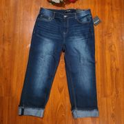 Backing Capris Denim Jeans Size Petite 8