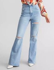 Levi’s  70's High Rise Flare Jeans  light wash distressed 29 You and I