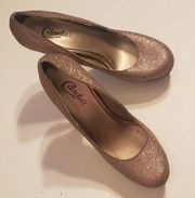 Stilleto glitter heels Pink size 9.5