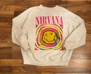 Nirvana White Crewneck 