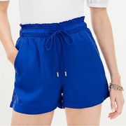 LOFT Emory Shorts Blue Tencel Drawstring Beachy Casual Shorts Women’s Size XL