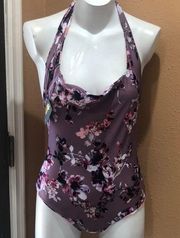 Skatie NWT floral halter swimsuit