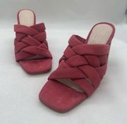 Journee Signature Sandals Womens 9 Rose Lyddie Summer Heels Open Toe Comfort NEW