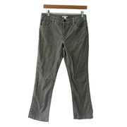 Garnet Hill Gray Essential Slim Five-Pocket Cords Corduroy Pants