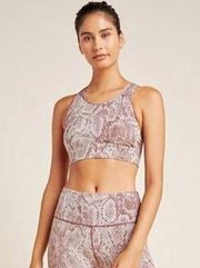 Varley Bassett Snake Print Sports Bra