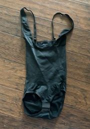 Assets by Spanx Black Shapewear Bodysuit  small EUC