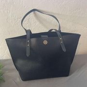 Anne Klein Handbag Purse Bucket Bag Laptop Work Black Large