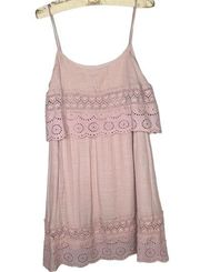 One The Land By Anthropologie Blush Pink Dress Size S