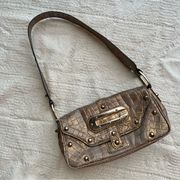 Y2K Guess metallic shoulder bag purse