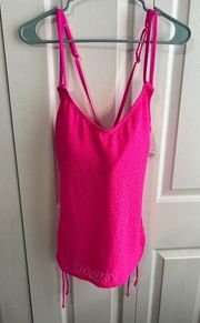 SO pink tankini top size XXL