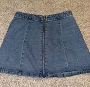 Mini Jean Skirt