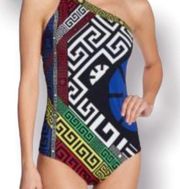 Versace One Shoulder Swimsuit Size 1