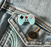 Game Controller Brooch Pin To Anything