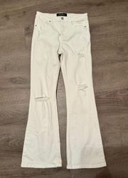 White Bell Bottoms