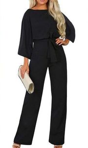 NEW Casual Loose Wide Leg Pant Romper Jumpsuit Small NO BELT