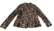 CHARTER CLUB  cheetah print jacket/blazer