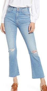 Hustler Distressed Raw Hem Ankle Jean