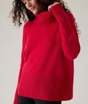 Athleta Alpine Turtleneck Wool Cashmere Sweater