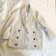 NWT  SEBASTIEN wool white Coat oversize look White/Ecru SZ38 US6 bust48