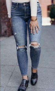 Carly Jean Los Angeles CJLA Logan Distressed Skinny Jeans Size 3