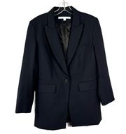 Navy Blue Long And Lean Dicky Blazer Size 4 Professional Business