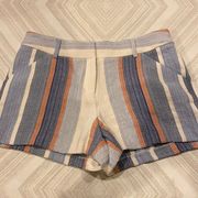 Drew Women’s Navy & Ivory Textured Striped Shorts