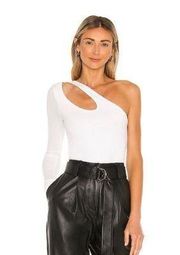 Fabiano Asymmetrical One Shoulder Top in White