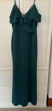 Dark Teal Prom Dress