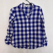 4/$25 coldwater creek plaid button up small