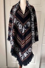 Embroidered Poncho