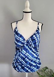 Sonoma Life + Style Blue Tankini Bathing Suit Top 16