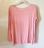 Piko 1988 Pink Knit Long Sleeve Top