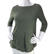 J. Jill Pure Jill Womens Size XS Green TShirt Top Round Neck Comfort