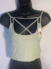 Buckle Strappy Front Crop Top