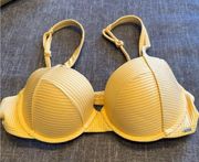 Yellow Bathing Suit Bikini Top size M PINK