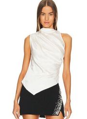 A.L.C. Jones Asymetrical Sleeveless Top in‎ Whisper White NWT