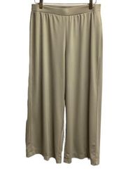 Chadwick beige palazzo pants size large petite NWOT