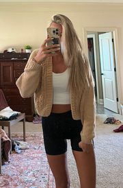 Cropped Cardigan Sweater