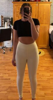 Cream Leggings