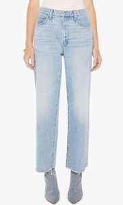 NWT Mother The Rambler Zip Ankle Fray jeans I’m With The Band 31