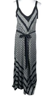 Ripcurl Islander Surf & Sport Sadie Chevron Maxi Dress Black White Size Medium