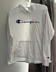 CHAMPION women’s pastel hooded long sleeve shirt