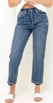 Pistola High Waist Straight Leg Charlie Jeans in Eternal